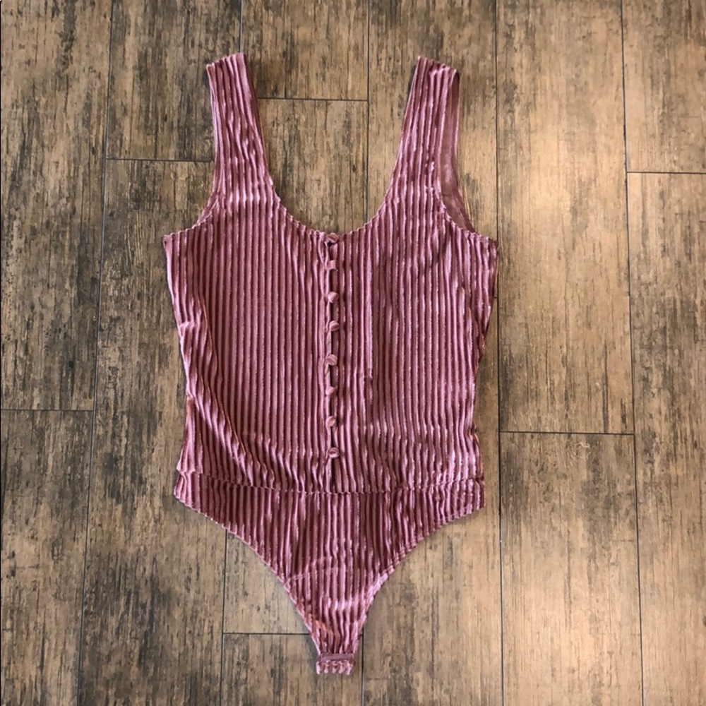 Privacy Please Suede Bodysuit